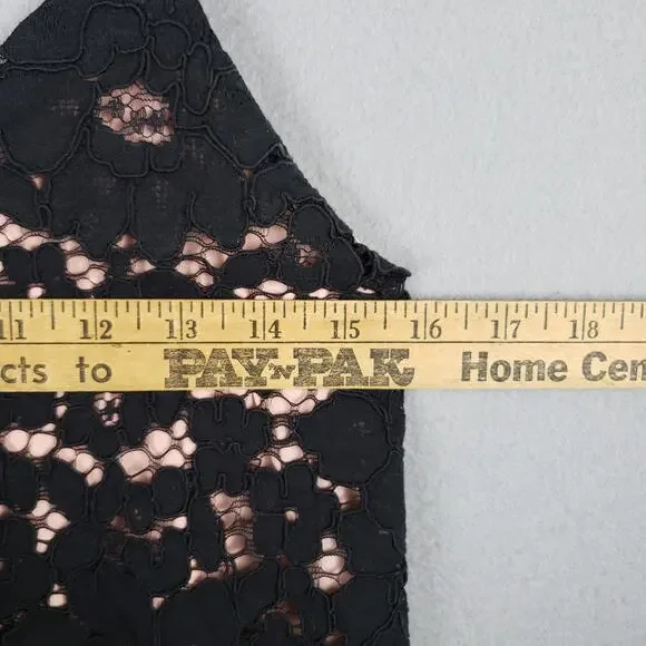 Aritzia Babaton Size XXS Lace Overlay Camisole Tank Top Black Modern Elegant - Picture 4 of 10